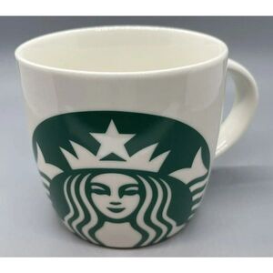 Starbucks 2017‎ Classic White Green Mermaid Logo Coffee Mug 14 Fl Oz